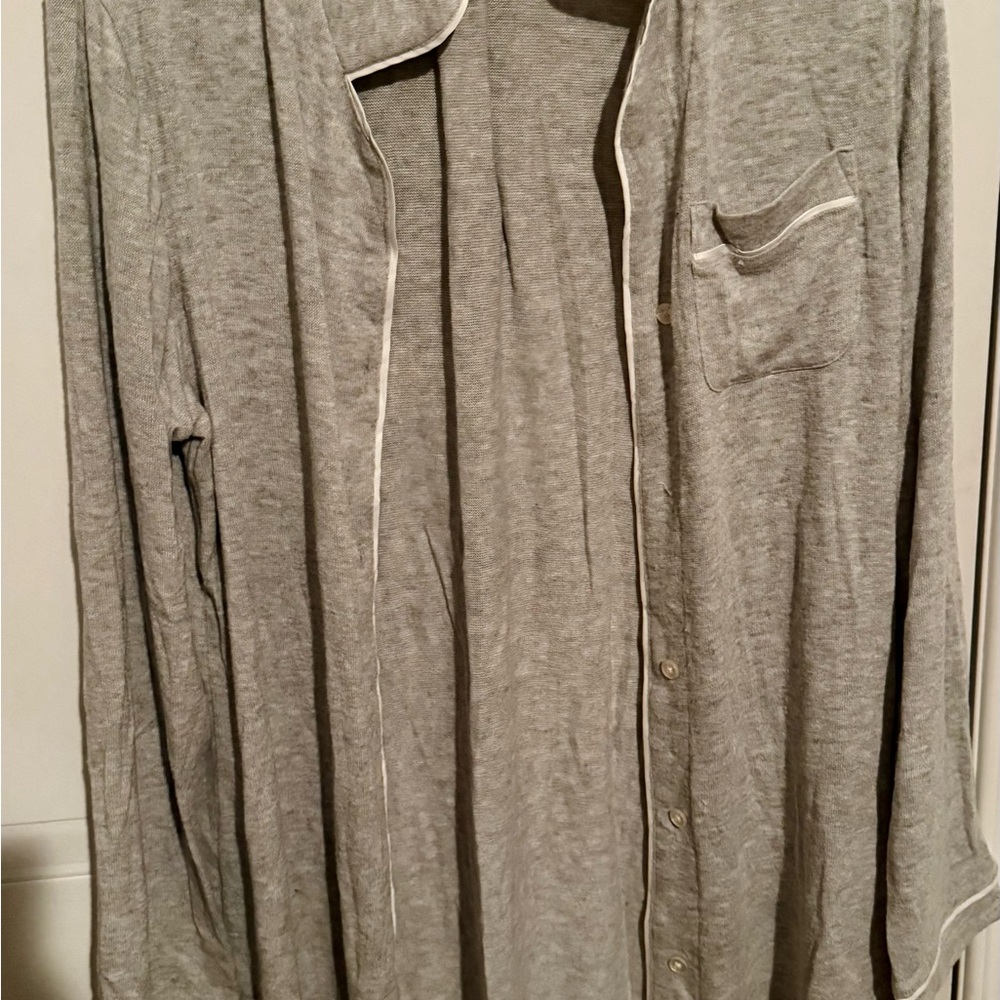 Stars Above Light Gray Button-Up Shirt